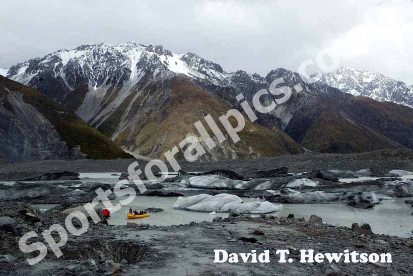 Meuller Glacier, Mount Cook, New Zealand.